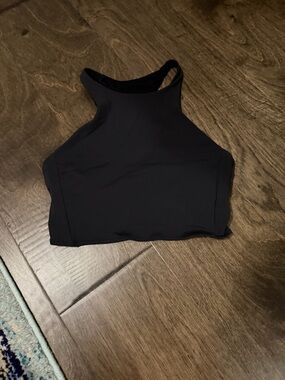 lululemon athletica Black High Neck Sports Bra Top